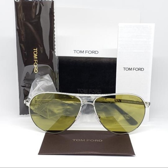 Tom Ford Accessories - Tom Ford Silver w/Green Anti-Reflective Lens